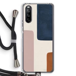 CaseCompany Geo #5: Sony Sony Xperia 10 III Transparant Hoesje met koord
