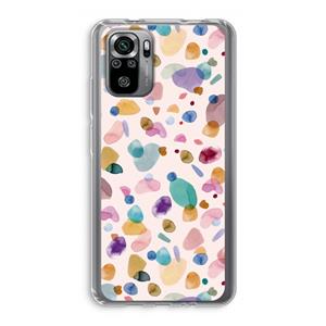 CaseCompany Terrazzo Memphis Pink: Xiaomi Redmi Note 10S Transparant Hoesje