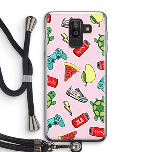 CaseCompany Things Jamie Loves: Samsung Galaxy J8 (2018) Transparant Hoesje met koord