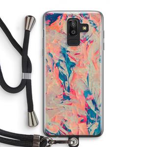 CaseCompany Alone: Samsung Galaxy J8 (2018) Transparant Hoesje met koord