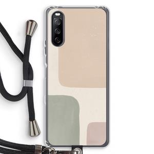 CaseCompany Geo #7: Sony Sony Xperia 10 III Transparant Hoesje met koord