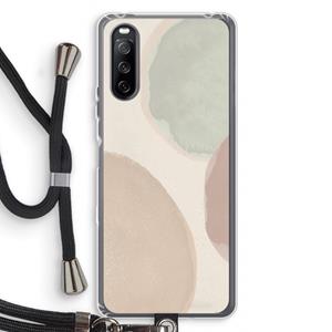 CaseCompany Geo #8: Sony Sony Xperia 10 III Transparant Hoesje met koord