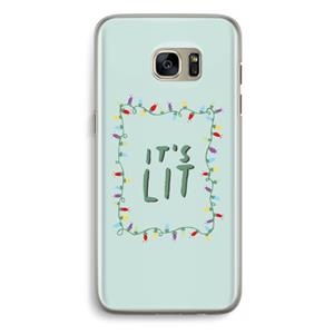CaseCompany It's Lit: Samsung Galaxy S7 Edge Transparant Hoesje
