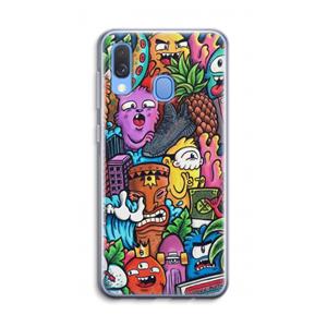 CaseCompany Vexx Mixtape: Samsung Galaxy A40 Transparant Hoesje