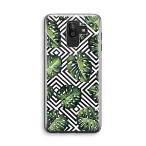 CaseCompany Geometrische jungle: Samsung Galaxy J8 (2018) Transparant Hoesje