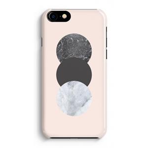 CaseCompany Marmeren cirkels: iPhone 8 Volledig Geprint Hoesje