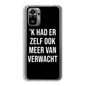 CaseCompany Meer verwacht - Zwart: Xiaomi Redmi Note 10S Transparant Hoesje