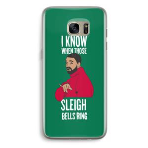 CaseCompany Sleigh Bells Ring: Samsung Galaxy S7 Edge Transparant Hoesje
