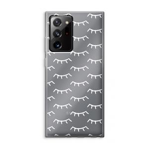 CaseCompany Wimpers: Samsung Galaxy Note 20 Ultra / Note 20 Ultra 5G Transparant Hoesje