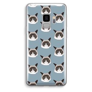 CaseCompany It's a Purrr Case: Samsung Galaxy S9 Transparant Hoesje