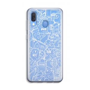 CaseCompany Vexx City #2: Samsung Galaxy A40 Transparant Hoesje