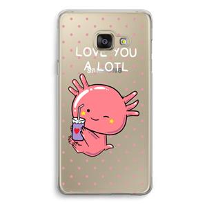 CaseCompany Love You A Lotl: Samsung A3 (2017) Transparant Hoesje