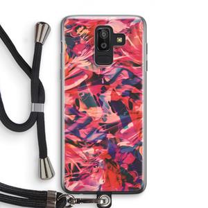 CaseCompany California: Samsung Galaxy J8 (2018) Transparant Hoesje met koord