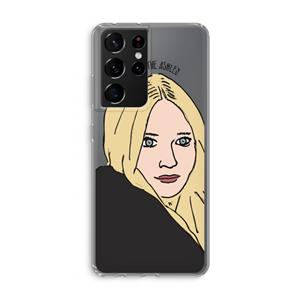 CaseCompany Ashley: Samsung Galaxy S21 Ultra Transparant Hoesje