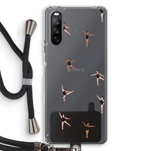 CaseCompany Dancing #1: Sony Sony Xperia 10 III Transparant Hoesje met koord