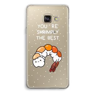 CaseCompany You're Shrimply The Best: Samsung A3 (2017) Transparant Hoesje