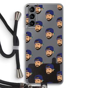 CaseCompany Drake Away: Samsung Galaxy S21 Transparant Hoesje met koord