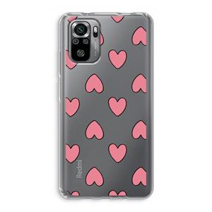 CaseCompany Ondersteboven verliefd: Xiaomi Redmi Note 10S Transparant Hoesje