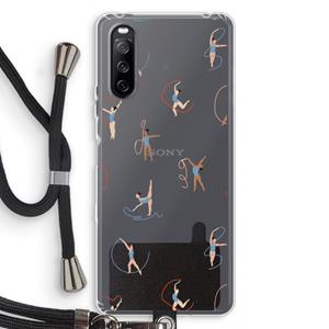 CaseCompany Dancing #3: Sony Sony Xperia 10 III Transparant Hoesje met koord