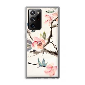 CaseCompany Japanse bloemen: Samsung Galaxy Note 20 Ultra / Note 20 Ultra 5G Transparant Hoesje