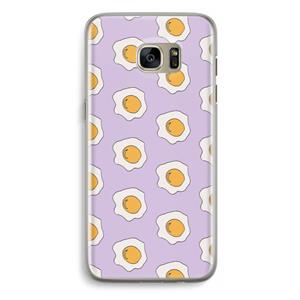 CaseCompany Bacon to my eggs #1: Samsung Galaxy S7 Edge Transparant Hoesje