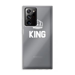 CaseCompany King zwart: Samsung Galaxy Note 20 Ultra / Note 20 Ultra 5G Transparant Hoesje