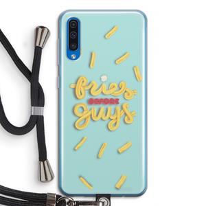 CaseCompany Always fries: Samsung Galaxy A50 Transparant Hoesje met koord
