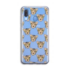 CaseCompany Tijger: Samsung Galaxy A40 Transparant Hoesje