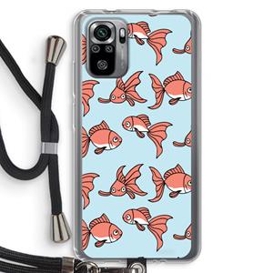 CaseCompany Blub: Xiaomi Redmi Note 10S Transparant Hoesje met koord
