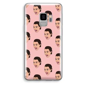 CaseCompany Ugly Cry Call: Samsung Galaxy S9 Transparant Hoesje