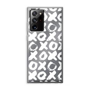 CaseCompany XOXO: Samsung Galaxy Note 20 Ultra / Note 20 Ultra 5G Transparant Hoesje