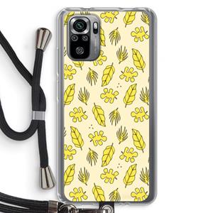 CaseCompany Herfst: Xiaomi Redmi Note 10S Transparant Hoesje met koord