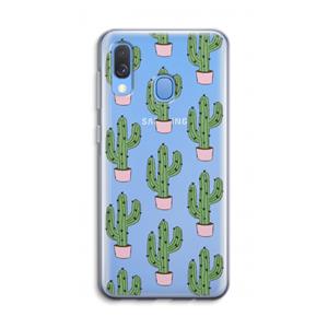 CaseCompany Cactus Lover: Samsung Galaxy A40 Transparant Hoesje