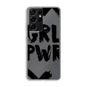 CaseCompany Girl Power #2: Samsung Galaxy S21 Ultra Transparant Hoesje