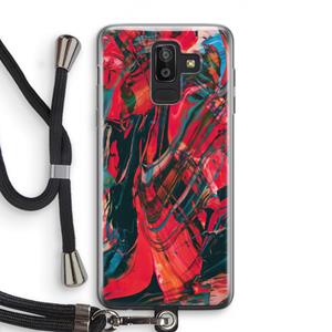 CaseCompany Endless Descent: Samsung Galaxy J8 (2018) Transparant Hoesje met koord