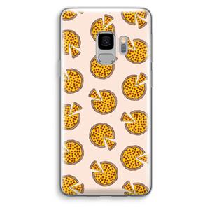 CaseCompany You Had Me At Pizza: Samsung Galaxy S9 Transparant Hoesje
