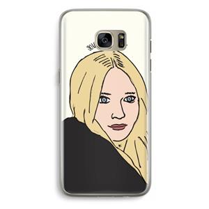 CaseCompany Ashley: Samsung Galaxy S7 Edge Transparant Hoesje