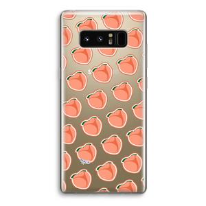 CaseCompany Just peachy: Samsung Galaxy Note 8 Transparant Hoesje