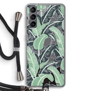 CaseCompany This Sh*t Is Bananas: Samsung Galaxy S21 Transparant Hoesje met koord