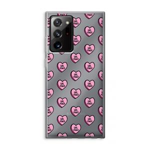 CaseCompany GIRL POWER: Samsung Galaxy Note 20 Ultra / Note 20 Ultra 5G Transparant Hoesje