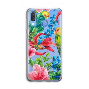 CaseCompany Papegaaien: Samsung Galaxy A40 Transparant Hoesje
