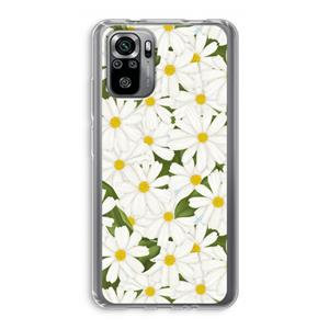 CaseCompany Summer Daisies: Xiaomi Redmi Note 10S Transparant Hoesje