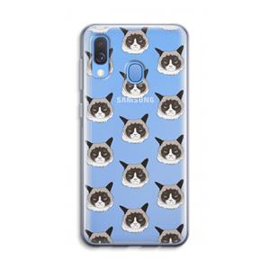 CaseCompany It's a Purrr Case: Samsung Galaxy A40 Transparant Hoesje