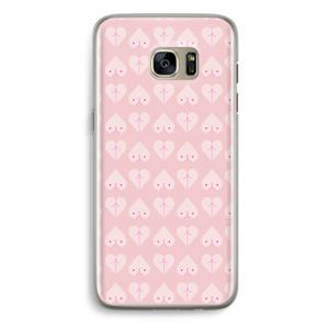 CaseCompany Ass 'n Titties: Samsung Galaxy S7 Edge Transparant Hoesje