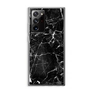 CaseCompany Zwart Marmer 2: Samsung Galaxy Note 20 Ultra / Note 20 Ultra 5G Transparant Hoesje