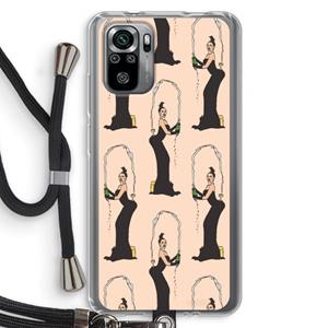 CaseCompany Pop Some Kim: Xiaomi Redmi Note 10S Transparant Hoesje met koord