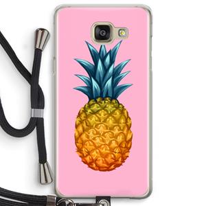 CaseCompany Grote ananas: Samsung Galaxy A5 (2016) Transparant Hoesje met koord