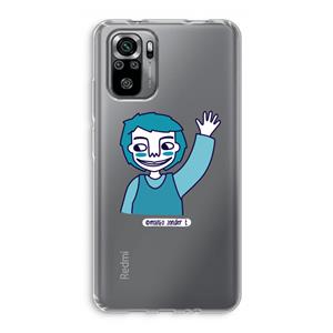 CaseCompany Zwaai: Xiaomi Redmi Note 10S Transparant Hoesje