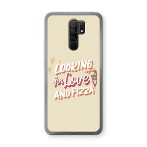 CaseCompany Pizza is the answer: Xiaomi Redmi 9 Transparant Hoesje
