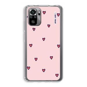 CaseCompany Hartjes: Xiaomi Redmi Note 10S Transparant Hoesje